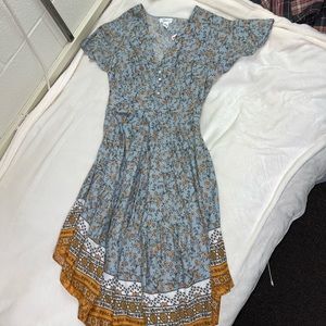 Flower patterned maxi dress